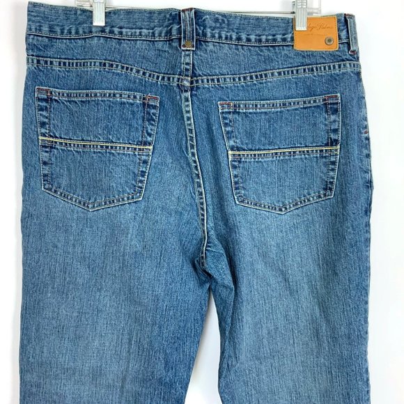 Vintage Tommy Bahama Indigo Palms Men's Bootcut Medium Wash Jeans 38/32 - Picture 6 of 16